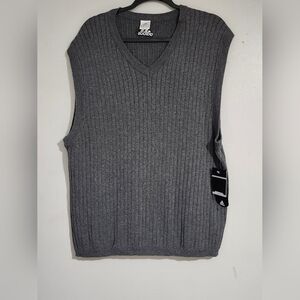 Adidas Gray V-Neck Sweater. Size XL.